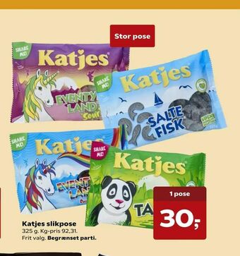 SuperBrugsen Katjes slikpose tilbud