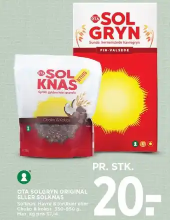 OTA SOLGRYN ORIGINAL ELLER SOLKNAS