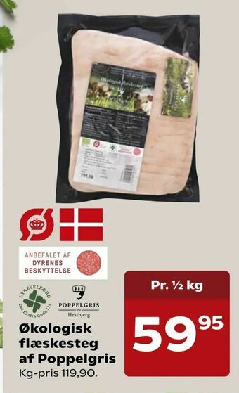SuperBrugsen Økologisk flæskesteg af Poppelgris tilbud