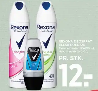 MENY REXONA DEOSPRAY ELLER ROLL-ON tilbud