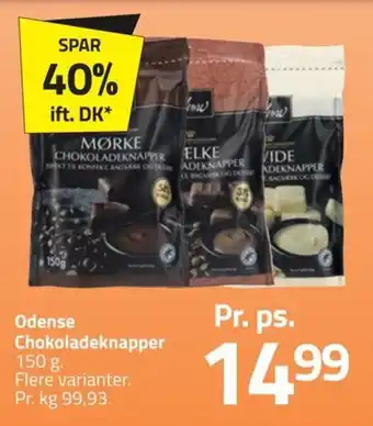Fleggaard Odense Chokoladeknapper tilbud