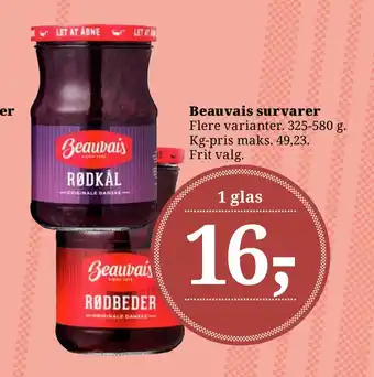 Dagli'Brugsen Beauvais survarer tilbud