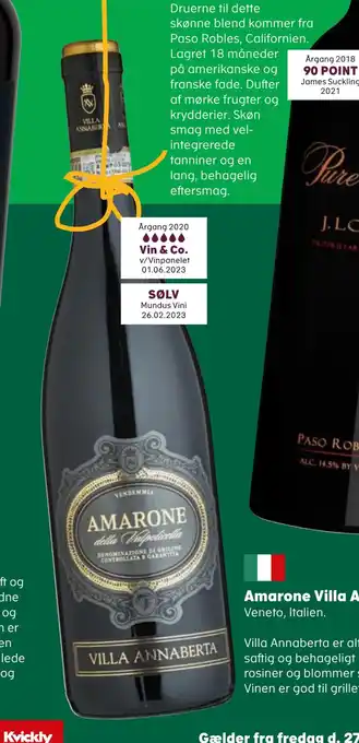 Kvickly Amarone villa annaberta tilbud