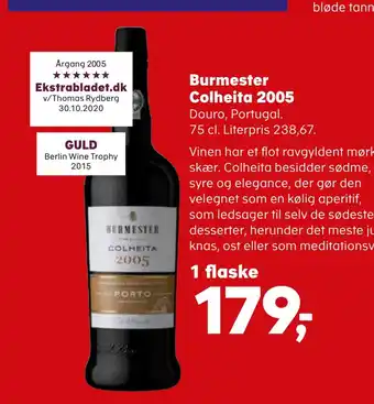 Kvickly Burmester colheita 2005 tilbud