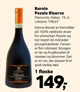 Kvickly Barolo pezole riserva tilbud