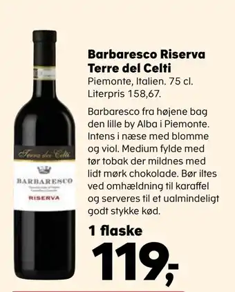 Kvickly Barbaresco riserva terre del celti tilbud