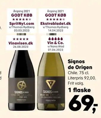 Kvickly Signos de origen tilbud