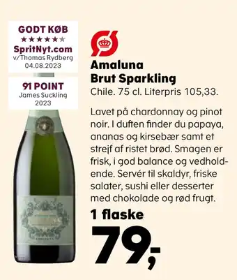Kvickly Amaluna brut sparkling tilbud