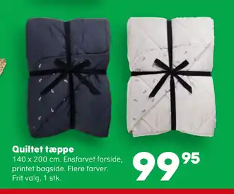 Kvickly Quiltet tæppe tilbud