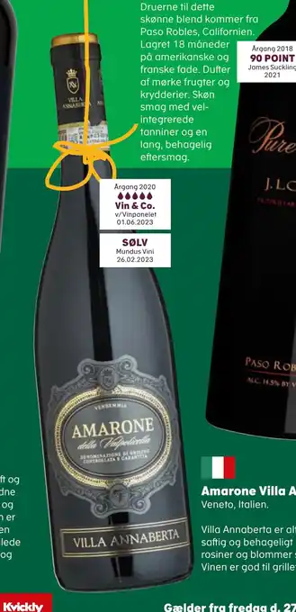 Kvickly Amarone villa annaberta tilbud