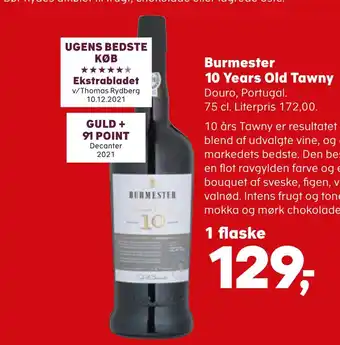 SuperBrugsen Burmester 10 years old tawny tilbud