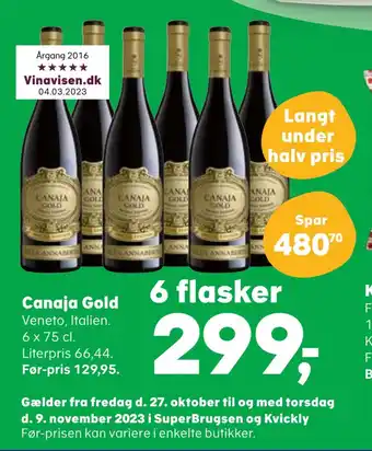 SuperBrugsen Canaja gold tilbud