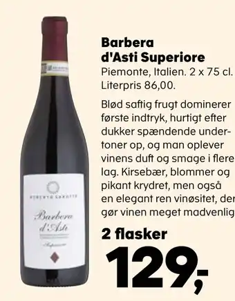 SuperBrugsen Barbera d'asti superiore tilbud