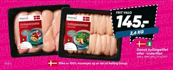 Bilka Dansk kyllingefilet eller -inderfilet tilbud