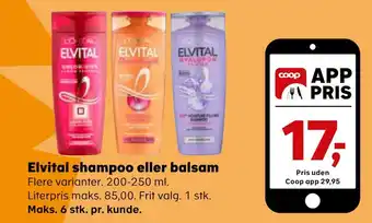 SuperBrugsen Elvital shampoo eller balsam tilbud
