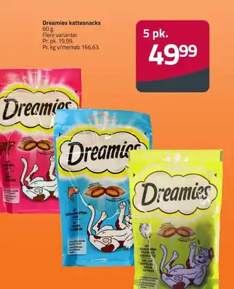 Fleggaard Dreamies kattesnacks 60 g. tilbud