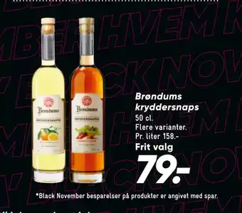 Bilka Brøndums kryddersnaps tilbud