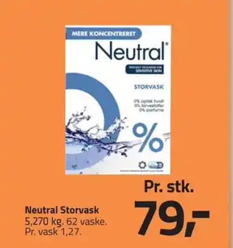Fleggaard Neutral Storvask tilbud