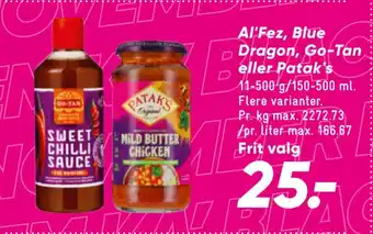 Bilka Al'fez, blue dragon, go-tan eller patak's tilbud