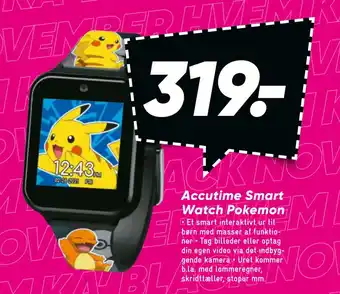Bilka Accutime smart watch pokemon tilbud