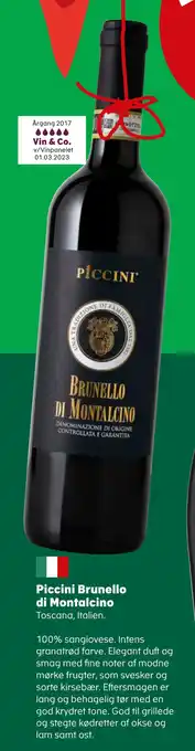 SuperBrugsen Piccini brunello di montalcino tilbud