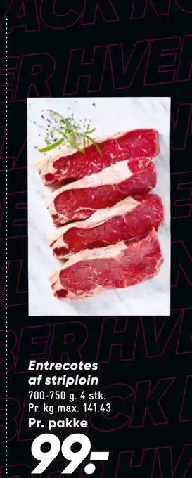 Bilka Entrecotes af striploin tilbud