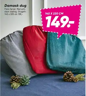 Bilka Damask dug tilbud