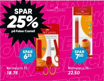 Bilka Spar 25% på faber castell tilbud