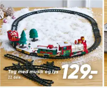 Bilka Tog med musik og lys tilbud