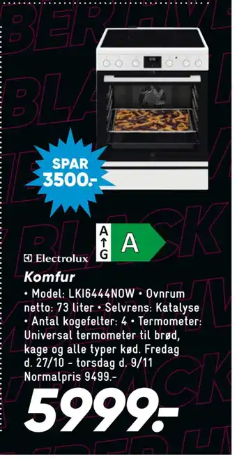 Bilka Komfur tilbud