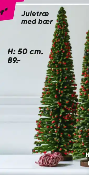 Bilka Juletræ med bær tilbud