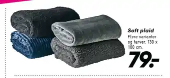 Bilka Soft plaid tilbud