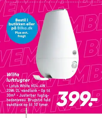 Bilka Wilfa luftfugter tilbud