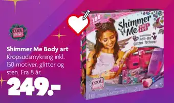 Shimmer me body art