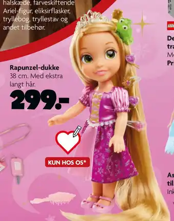 Fætter BR Rapunzel-dukke tilbud