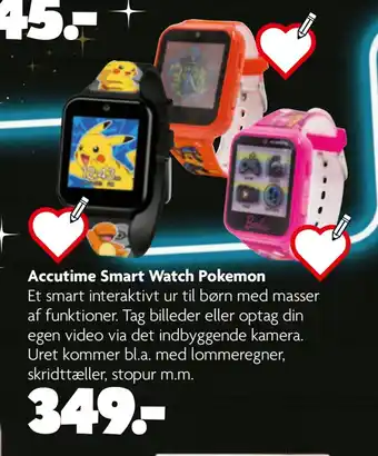 Fætter BR Accutime smart watch pokemon tilbud