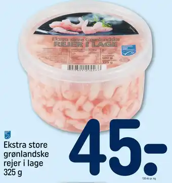 REMA 1000 Ekstra store grønlandske rejer i lage tilbud