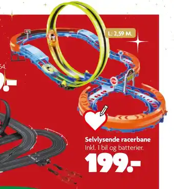 Fætter BR Selvlysende racerbane tilbud