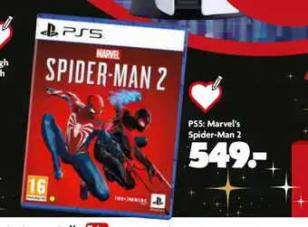 Fætter BR Ps5: marvel's spider-man 2 tilbud