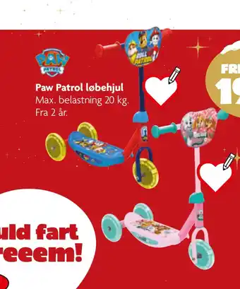 Fætter BR Paw patrol løbehjul tilbud