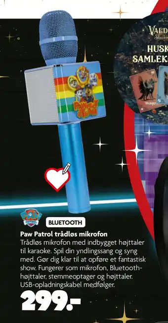 Fætter BR Paw patrol trådløs mikrofon tilbud