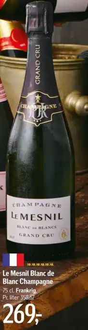 Føtex Le Mesnil Blanc de Blanc Champagne tilbud