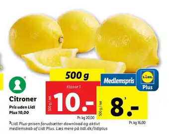 Lidl Citroner tilbud