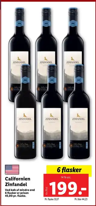 Lidl Californien zinfandel tilbud
