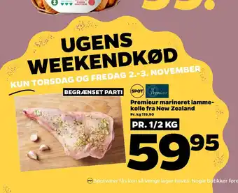 Netto Premieur marineret lammekølle fra new zealand tilbud