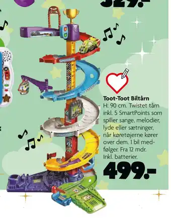 Fætter BR Toot-toot biltårn tilbud