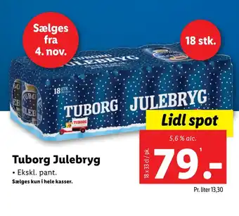 Lidl Tuborg julebryg tilbud