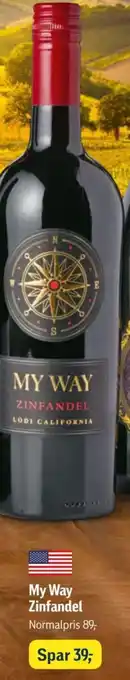 Føtex My Way Zinfandel tilbud