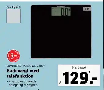 Lidl Badevægt med talefunktion tilbud