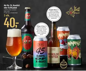 Føtex Ale no. 24, anarkist eller to øl juleøl tilbud
